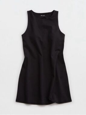 aerie Black Sleeveless Mini Dress